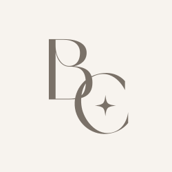 Black and White Elegant Initial Beauty Logo